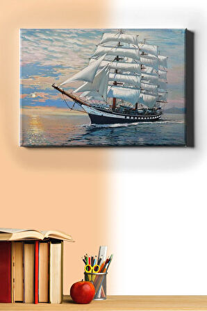 Sayılarla Boyama Seti Kasnaklı Görkemli Yelkenli 40 X 50 Cm