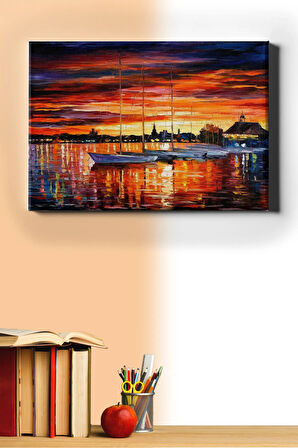 Sayılarla Boyama Seti Kasnaklı Sakin Günbatımı 60 X 75 Cm