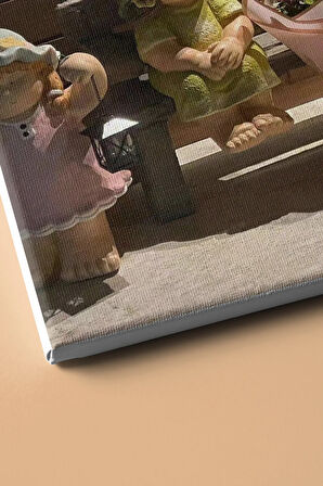 Sayılarla Boyama Seti Kasnaklı Cüceler 60 X 75 Cm