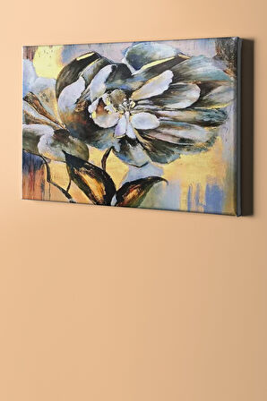 Sayılarla Boyama Seti Kasnaklı Beyaz Çiçek 50 X 65 Cm