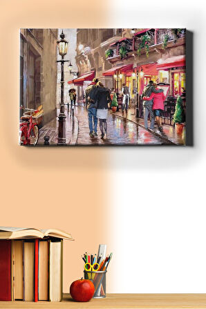 Sayılarla Boyama Seti Kasnaklı Aşk Sokağı 60 X 75 Cm