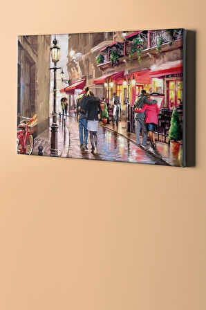 Sayılarla Boyama Seti Kasnaklı Aşk Sokağı 60 X 75 Cm