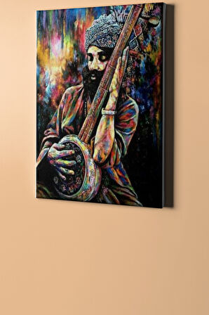 Sayılarla Boyama Seti Kasnaklı Hintli Sanatçı 60 X 75 Cm