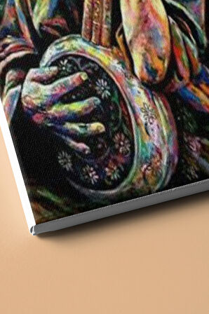 Sayılarla Boyama Seti Kasnaklı Hintli Sanatçı 60 X 75 Cm