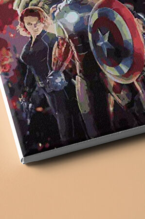 Sayılarla Boyama Seti Kasnaklı Avengers 2 40 X 50 Cm