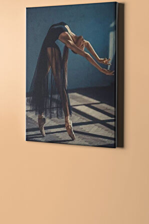 Sayılarla Boyama Seti Kasnaklı Siyahlar Içinde Balerin 40 X 50 Cm