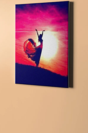 Sayılarla Boyama Seti Kasnaklı Batan Güneşe Karşı 40 X 50 Cm