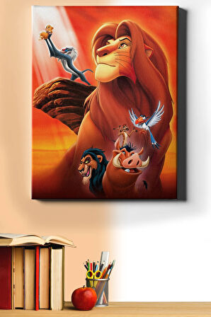 Sayılarla Boyama Seti Kasnaklı Aslan Kral 60 X 75 Cm