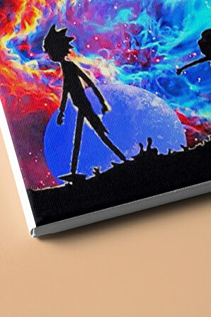 Sayılarla Boyama Seti Kasnaklı Rıck Ve Morty Galaksi 40 X 50 Cm