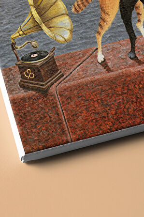 Sayılarla Boyama Seti Kasnaklı Aşık Kedilerin Dansı 50 X 65 Cm