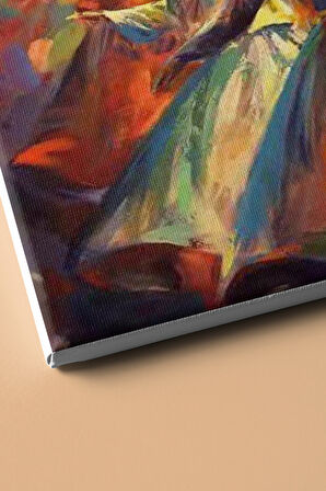 Sayılarla Boyama Seti Kasnaklı Semazenler 60 X 75 Cm