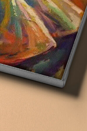 Sayılarla Boyama Seti Kasnaklı Semazenler 60 X 75 Cm