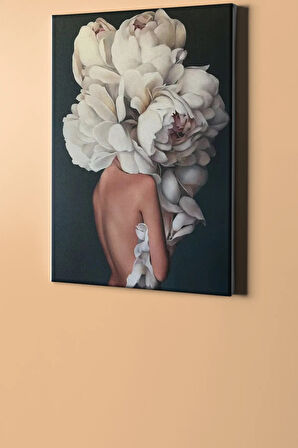 Sayılarla Boyama Seti Kasnaklı Çiçek Kadın 9 40 X 50 Cm