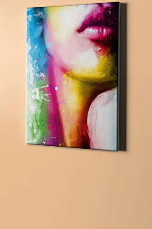 Sayılarla Boyama Seti Kasnaklı Gökkuşağı Kadın 40 X 50 Cm