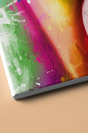 Sayılarla Boyama Seti Kasnaklı Gökkuşağı Kadın 50 X 65 Cm