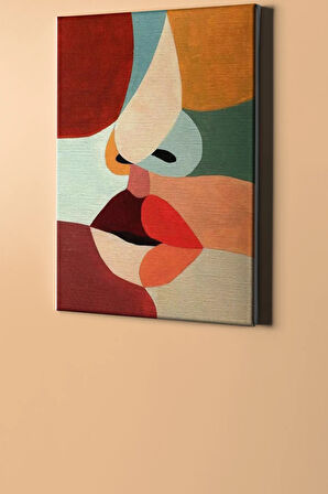 Sayılarla Boyama Seti Kasnaklı Soyut Yüz 40 X 50 Cm