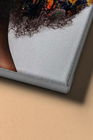 Sayılarla Boyama Seti Kasnaklı Çiçek Kadın 12 50 X 65 Cm