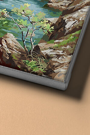 Sayılarla Boyama Seti Kasnaklı Nehirde Şelale 40 X 50 Cm