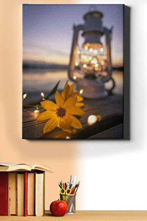 Sayılarla Boyama Seti Kasnaklı Çiçek Ve Fener 50 X 65 Cm