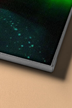 Sayılarla Boyama Seti Kasnaklı Aurora Borealıs Alaska 40 X 50 Cm