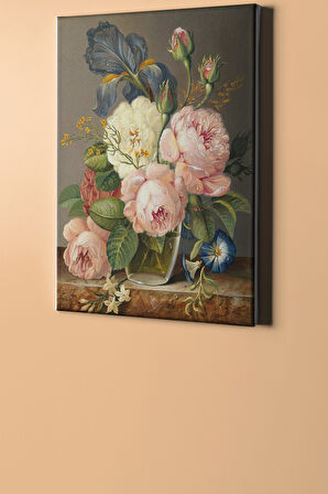 Sayılarla Boyama Seti Kasnaklı Vazoda Çiçekler 40 X 50 Cm