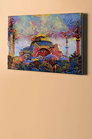 Sayılarla Boyama Seti Kasnaklı Ayasofya Ve Renkler 60 X 75 Cm