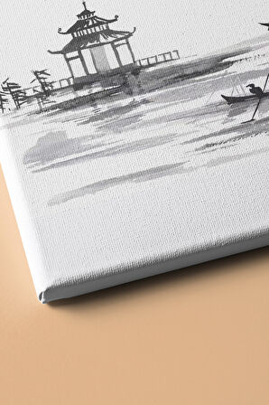 Sayılarla Boyama Seti Kasnaklı Japon Geleneksel Sanat 60 X 75 Cm