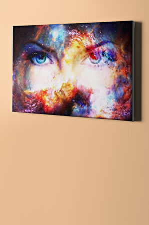 Sayılarla Boyama Seti Kasnaklı Gizemli Bakış 40 X 50 Cm