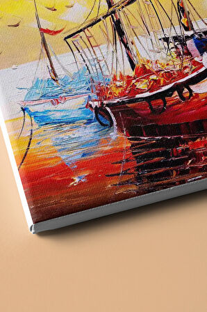 Sayılarla Boyama Seti Kasnaklı Iskelede Bekleyiş 60 X 75 Cm