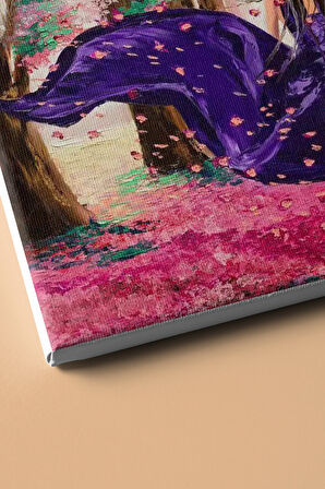 Sayılarla Boyama Seti Kasnaklı Ormandaki Kadın 50 X 65 Cm