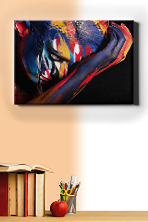 Sayılarla Boyama Seti Kasnaklı Poz Veren Güzel 50 X 65 Cm
