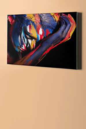 Sayılarla Boyama Seti Kasnaklı Poz Veren Güzel 50 X 65 Cm