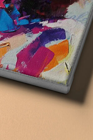 Sayılarla Boyama Seti Kasnaklı Kıvırcık Saçlı Kız 40 X 50 Cm