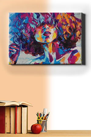 Sayılarla Boyama Seti Kasnaklı Kıvırcık Saçlı Kız 60 X 75 Cm