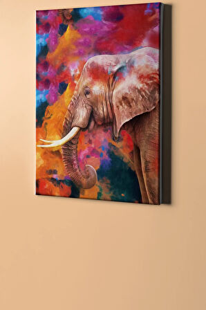 Sayılarla Boyama Seti Kasnaklı Yaşlı Filin Neşesi 40 X 50 Cm