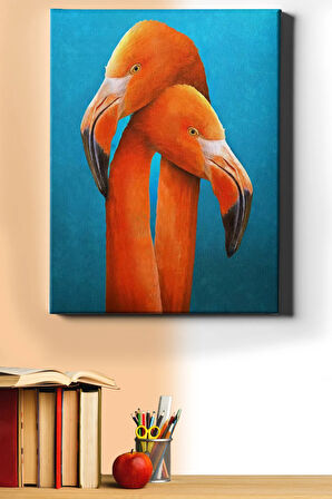 Sayılarla Boyama Seti Kasnaklı Filamingo Aşkı 40 X 50 Cm