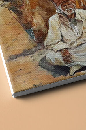 Sayılarla Boyama Seti Kasnaklı Neşeli Develer 40 X 50 Cm