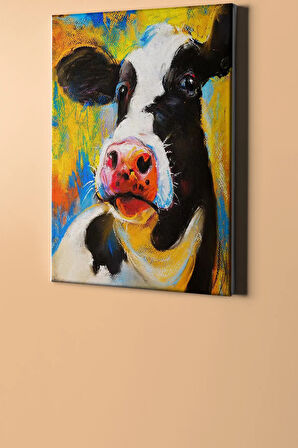 Sayılarla Boyama Seti Kasnaklı Alaca Inek 40 X 50 Cm