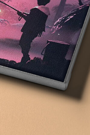 Sayılarla Boyama Seti Kasnaklı Ormanda Balık Tutan Adam 60 X 75 Cm