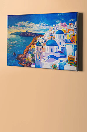 Sayılarla Boyama Seti Kasnaklı Akdeniz Sahili 40 X 50 Cm