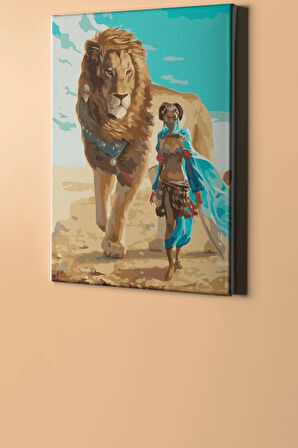 Sayılarla Boyama Seti Kasnaklı Çöllerin Kraliçesi 60 X 75 Cm