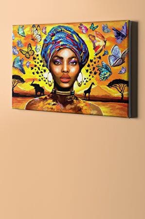 Sayılarla Boyama Seti Kasnaklı Afrika'da Kelebekler 60 X 75 Cm