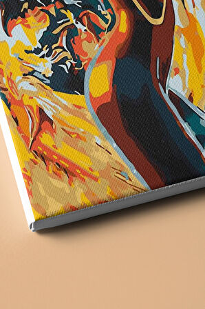 Sayılarla Boyama Seti Kasnaklı Dalgaları Aşmak 50 X 65 Cm