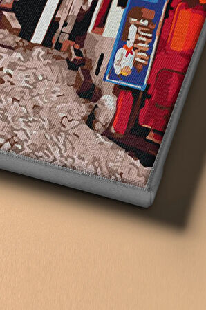 Sayılarla Boyama Seti Kasnaklı Tarihi Sokak 40 X 50 Cm