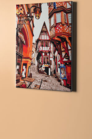 Sayılarla Boyama Seti Kasnaklı Tarihi Sokak 60 X 75 Cm