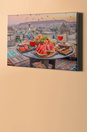 Sayılarla Boyama Seti Kasnaklı Kapadokya'da Meyve Kefyi 60 X 75 Cm
