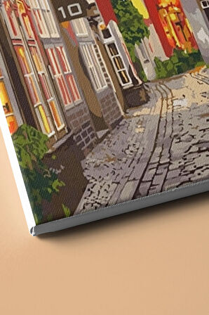 Sayılarla Boyama Seti Kasnaklı Masal Sokağı 40 X 50 Cm