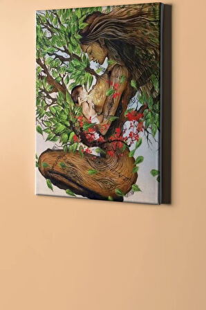 Sayılarla Boyama Seti Kasnaklı Anne Ve Bebek 40 X 50 Cm