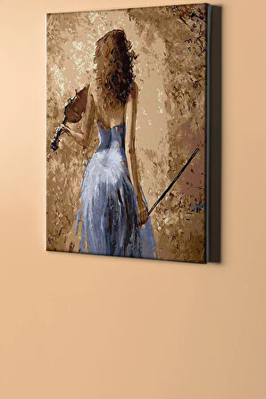 Sayılarla Boyama Seti Kasnaklı Asil Kemancı 60 X 75 Cm