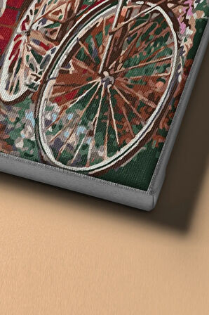 Sayılarla Boyama Seti Kasnaklı Bisikletli Kız 60 X 75 Cm